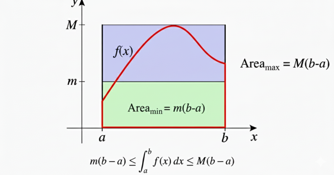 Grafic reprezentând mărginirea integralei